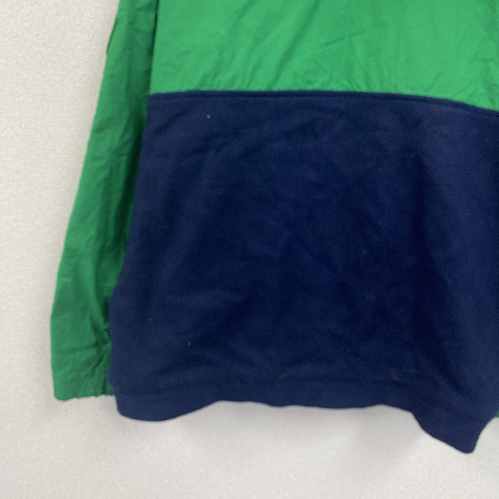 ～90s　OLD GAP　オールドギャップ　ナイロン×フリースプルオーバージャケット　ヴィンテージ　グリーン　ネイビー　XLサイズ