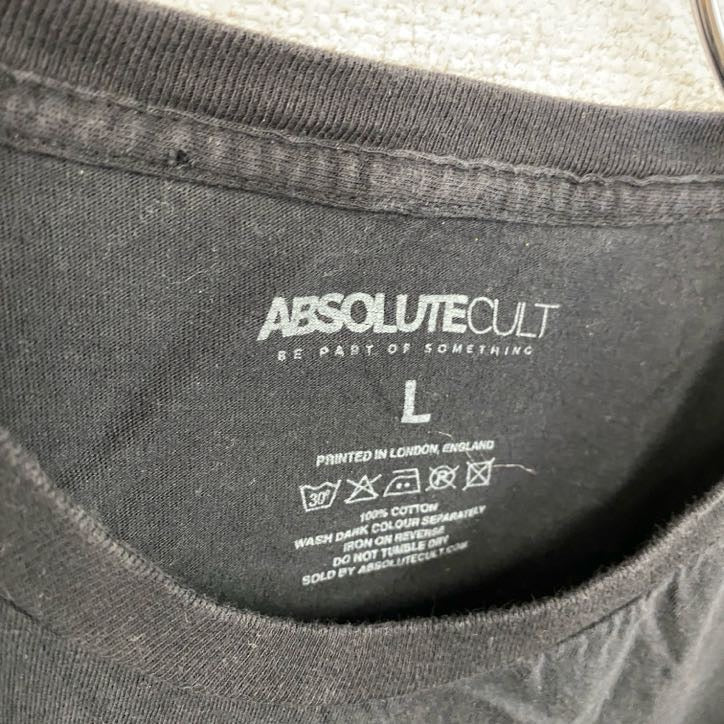 ABSOLUTECULT　半袖プリントTシャツ　ミッキーマウス　黒　ブラック　Lサイズ