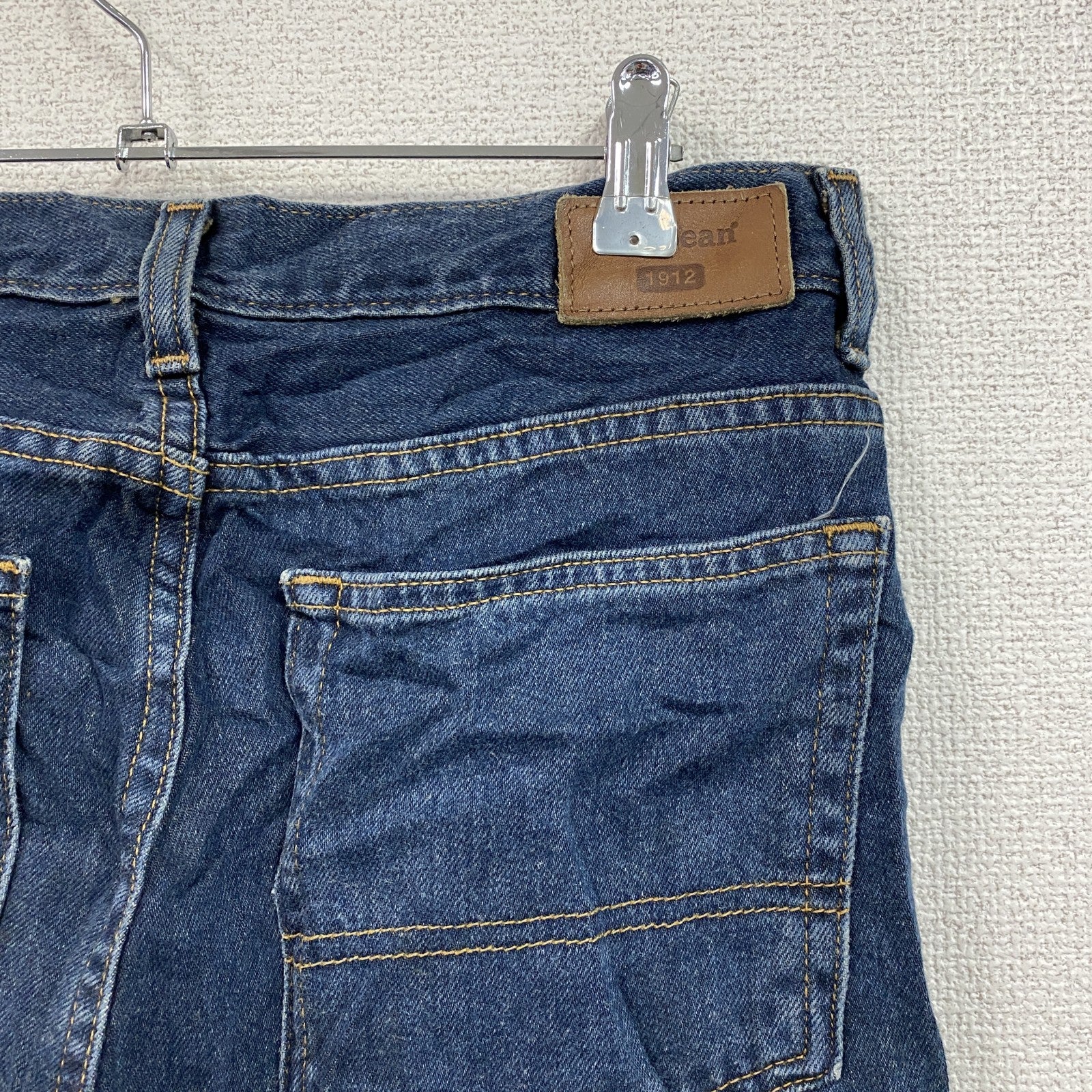 ～00s　L.L.Bean　エルエルビーン　デニムパンツ/ジーンズ　ジップフライ　革パッチ　ヴィンテージ　インディゴ　W31サイズ