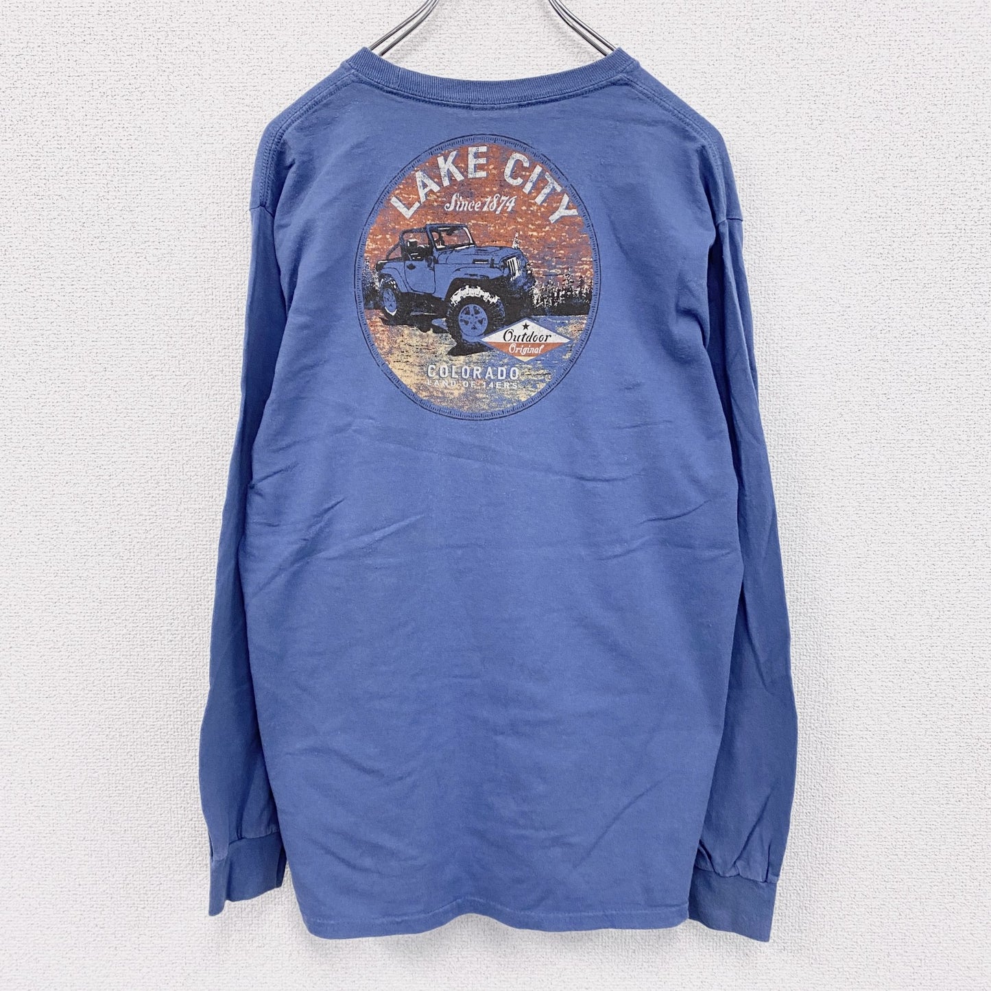 GILDAN　ギルダン　長袖Tシャツ/ロンT　COLORADO　青　ブルー　Mサイズ