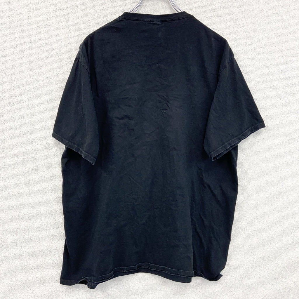 PORT&COMPANY　半袖フォトプリントTシャツ　黒　ブラック　XLサイズ