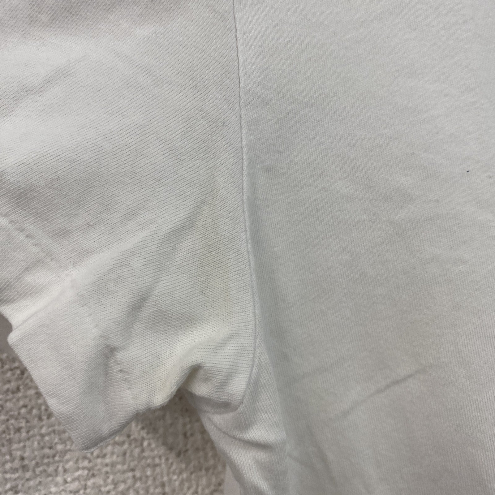 POLO RALPH LAUREN　ラルフローレン　半袖Tシャツ　刺繍ロゴ　ワンポイント　シングルステッチ　白　ホワイト　Sサイズ