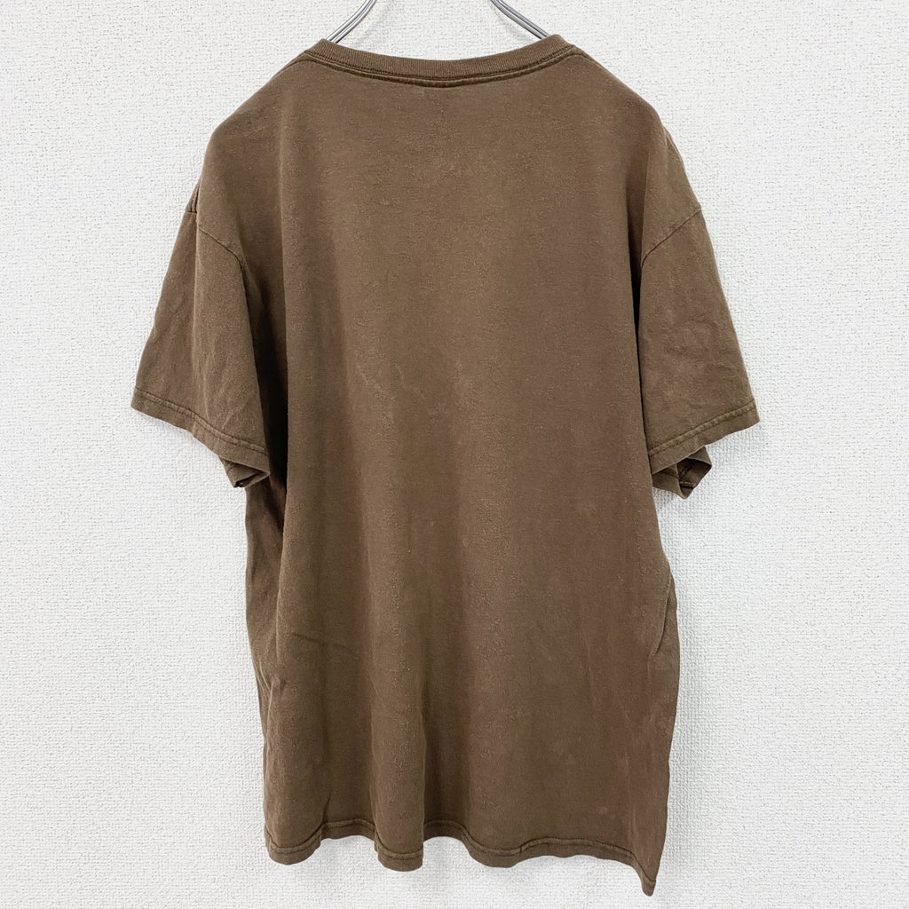 DELTA　デルタ　DUCK DYNASTY　Uncle Si　半袖プリントキャラクターTシャツ　茶色　ブラウン　Lサイズ