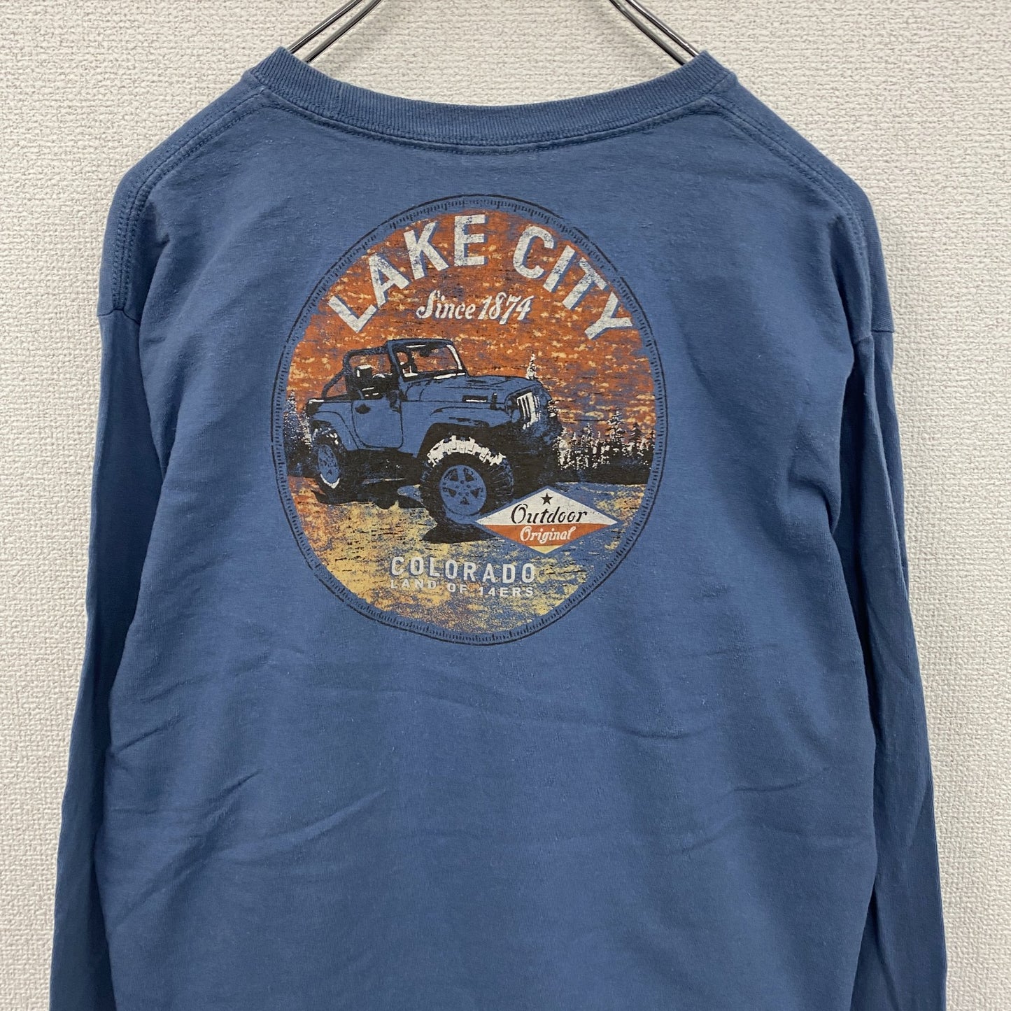 GILDAN　ギルダン　長袖Tシャツ/ロンT　COLORADO　青　ブルー　Mサイズ