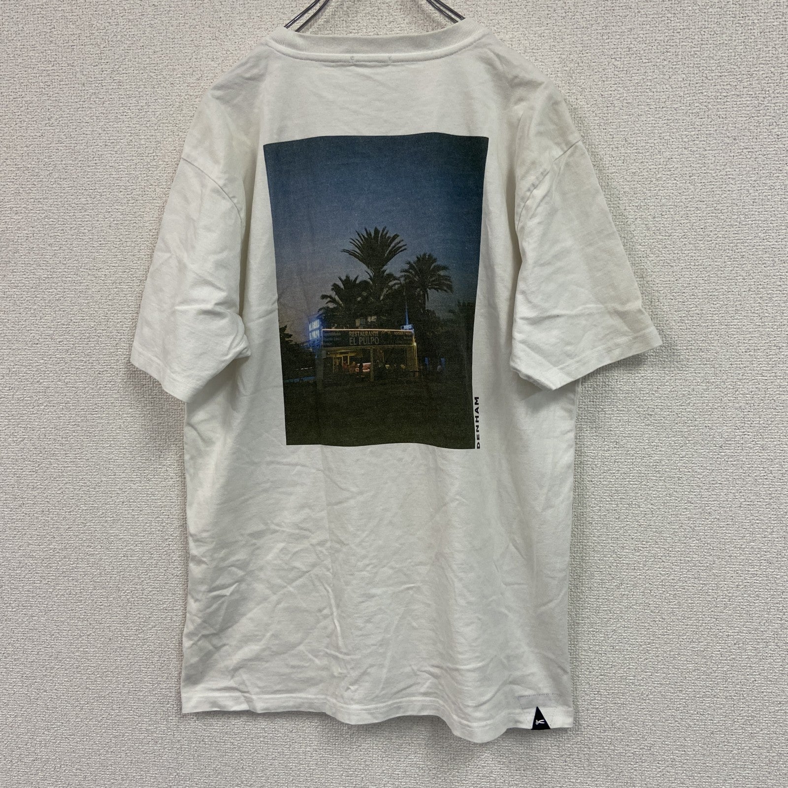 DENHAM　デンハム　半袖プリントＴシャツ　白　ホワイト