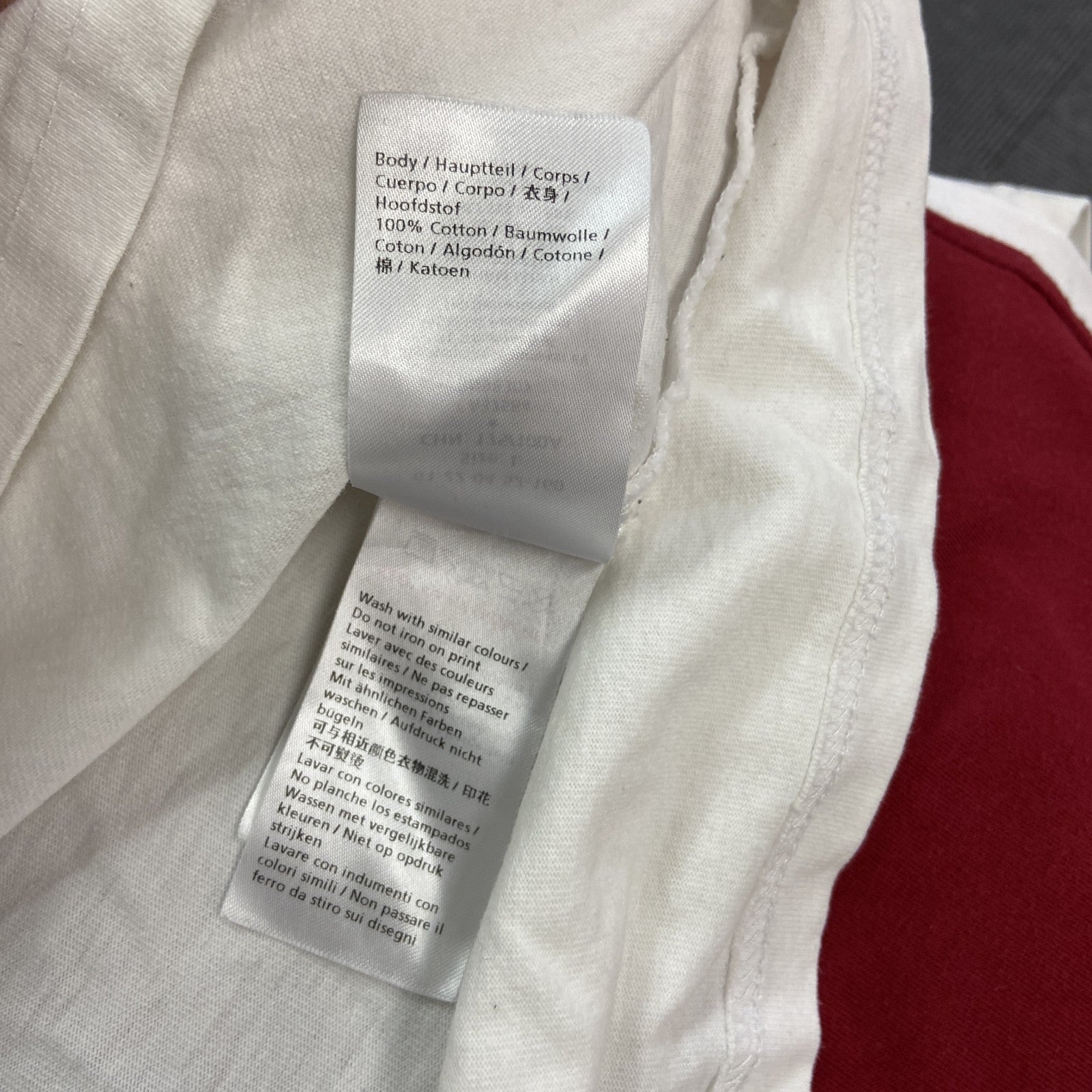 DENHAM　デンハム　半袖プリントＴシャツ　白　ホワイト