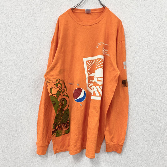 PORT&COMPANY　ポートアンドカンパニー　長袖Tシャツ/ロンT　オレンジ　2XLサイズ