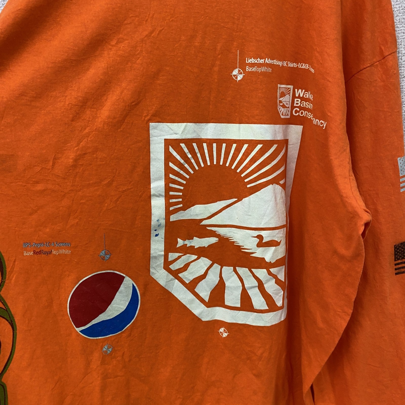 PORT&COMPANY　ポートアンドカンパニー　長袖Tシャツ/ロンT　オレンジ　2XLサイズ