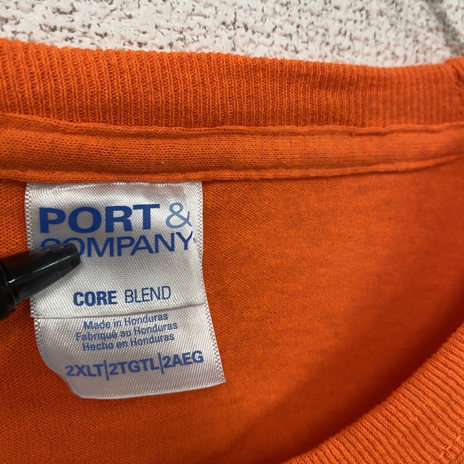 PORT&COMPANY　ポートアンドカンパニー　長袖Tシャツ/ロンT　オレンジ　2XLサイズ