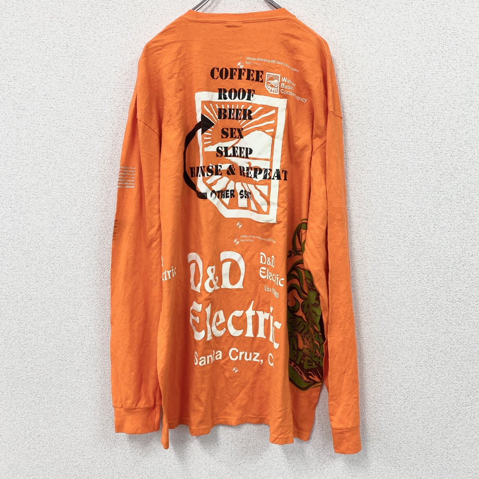 PORT&COMPANY　ポートアンドカンパニー　長袖Tシャツ/ロンT　オレンジ　2XLサイズ