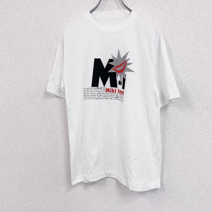 90s　今井美樹　半袖プリントTシャツ　歌手　芸能人　ヴィンテージ　シングルステッチ　白　ホワイト