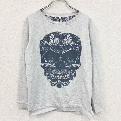 internacionale　長袖Tシャツ/ロンT　スカル　グレー　12サイズ