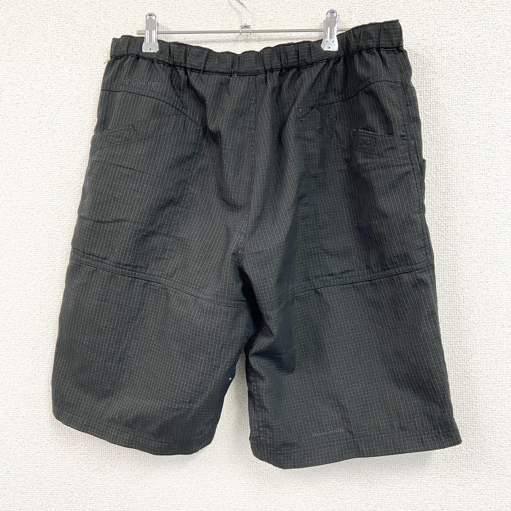 Columbia　コロンビア　ハーフパンツ/ショートパンツ　ジップフライ　チェック柄　黒　ブラック　XLサイズ