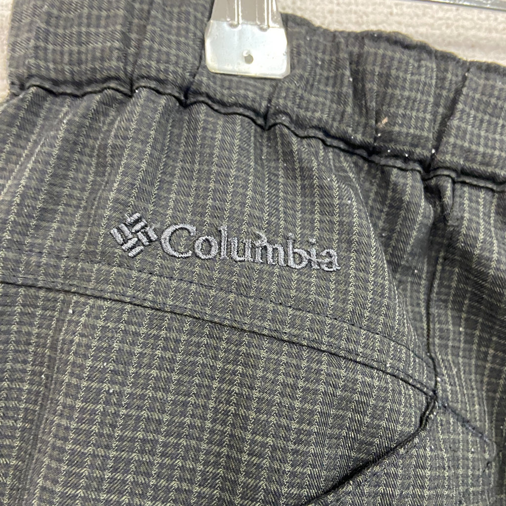 Columbia　コロンビア　ハーフパンツ/ショートパンツ　ジップフライ　チェック柄　黒　ブラック　XLサイズ