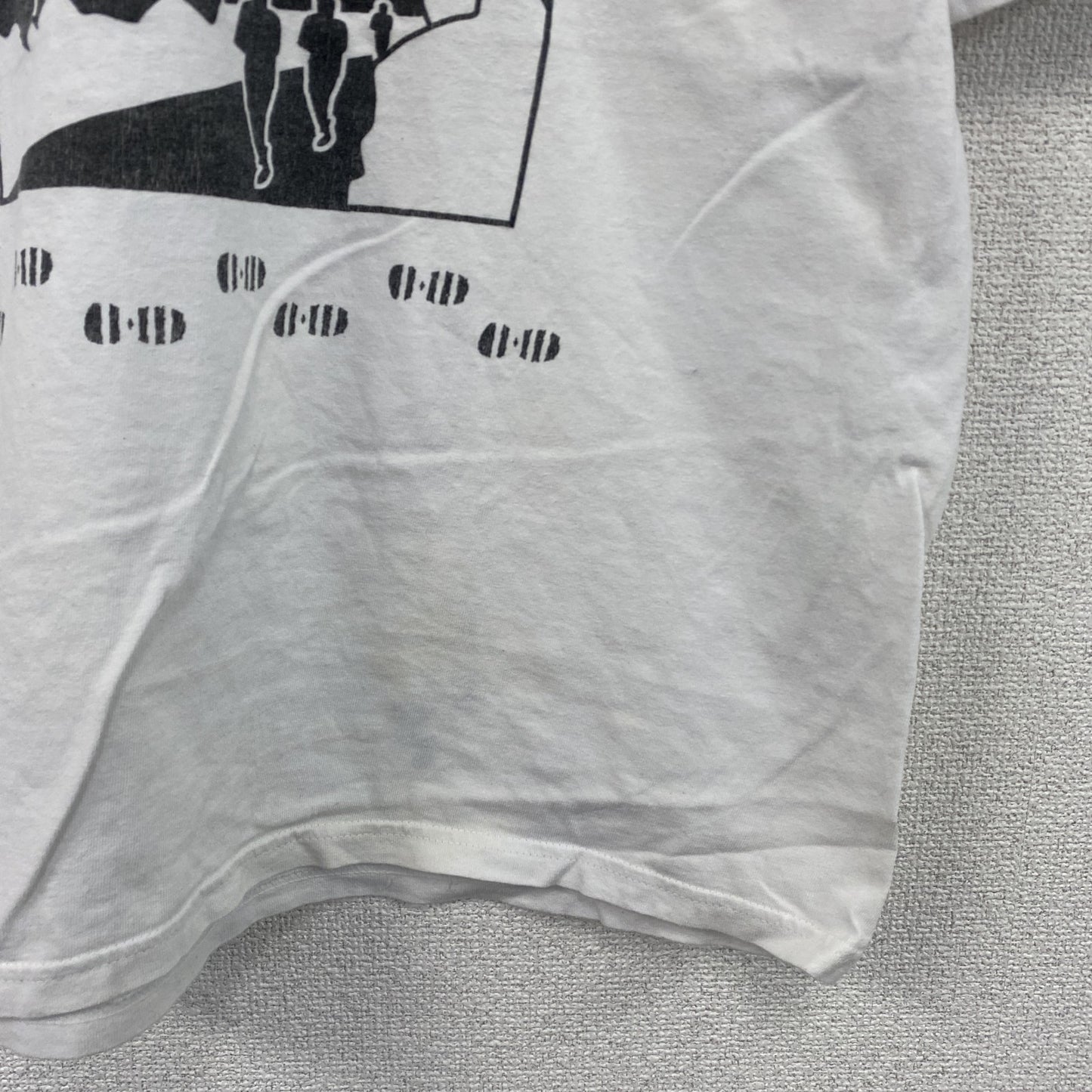 00s　GILDAN　ギルダン　半袖プリントTシャツ　TRIMPELL　ヴィンテージ　白　ホワイト　Mサイズ