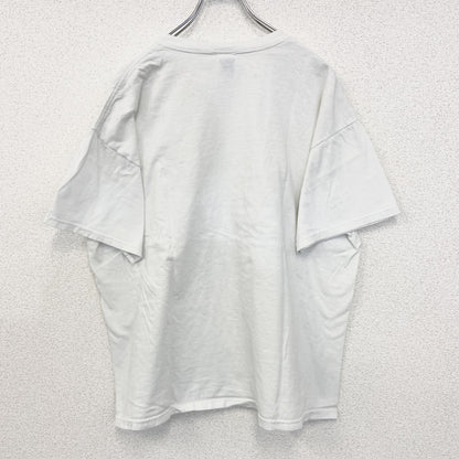 古着 used　FRUIT OF THE LOOM　半袖プリントＴシャツ　ニューヨーク　カジュアル　クルーネック　白　XLサイズ