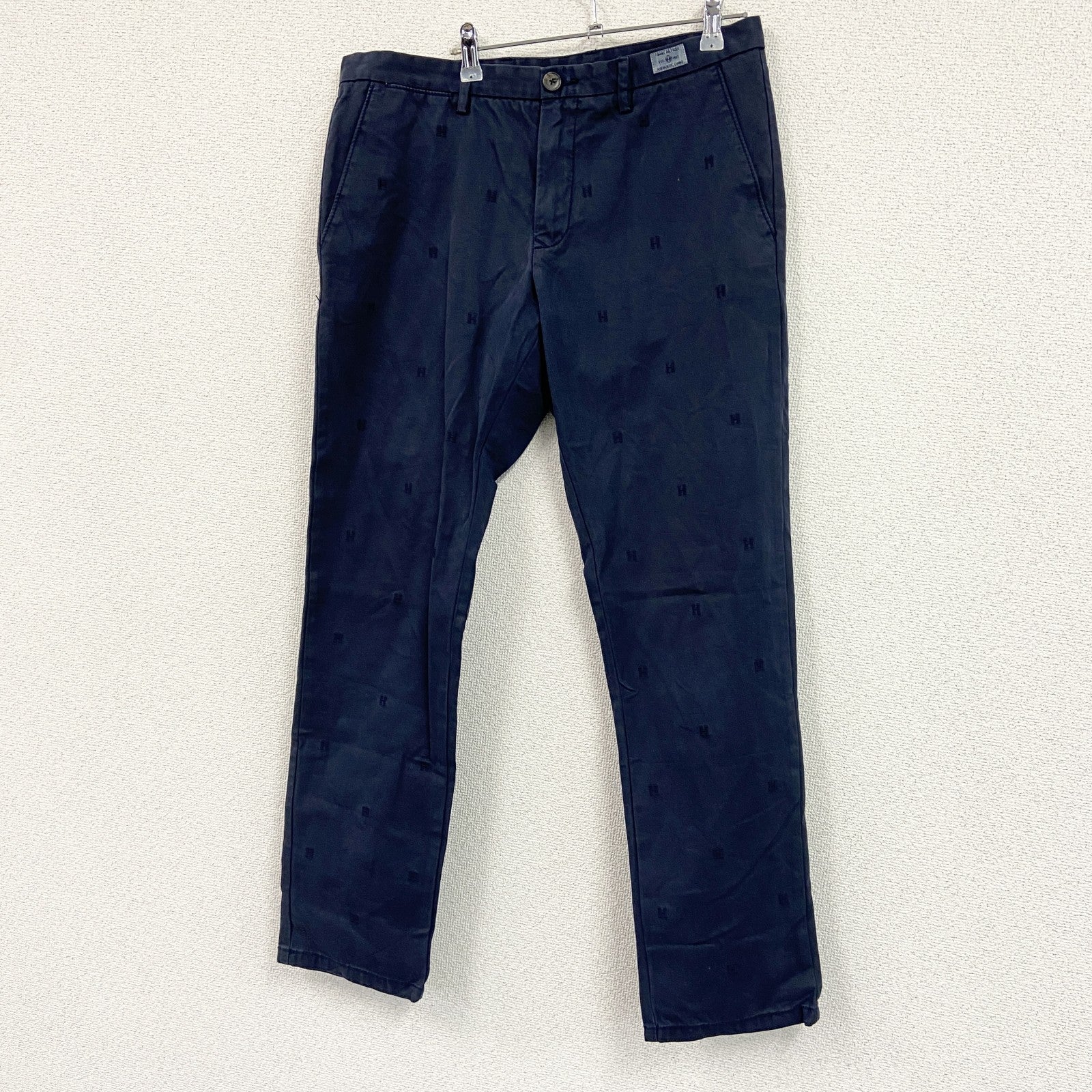 TOMY HILFIGER　トミーヒルフィガー　ストレッチパンツ　星柄刺繡　紺　ネイビー　W34サイズ