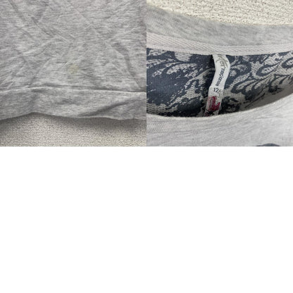 internacionale　長袖Tシャツ/ロンT　スカル　グレー　12サイズ