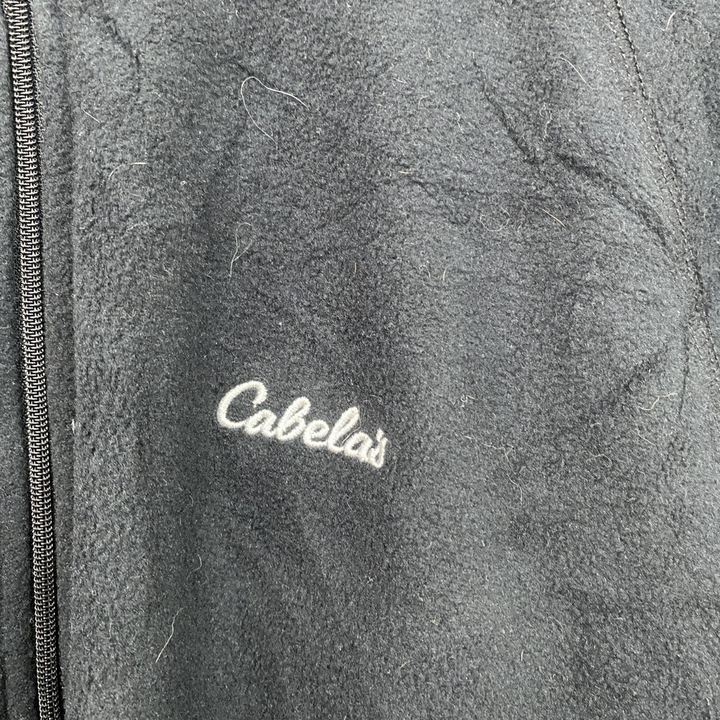 Cabela’ｓ　カベラス　フリースジャケット/ボアジャケット　フルジップ　黒　ブラック　Lサイズ