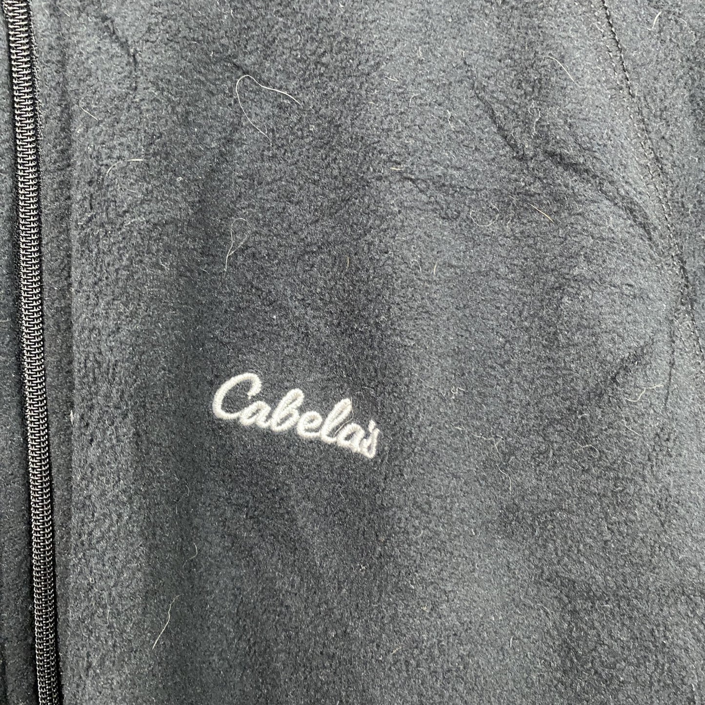 Cabela’ｓ　カベラス　フリースジャケット/ボアジャケット　フルジップ　黒　ブラック　Lサイズ
