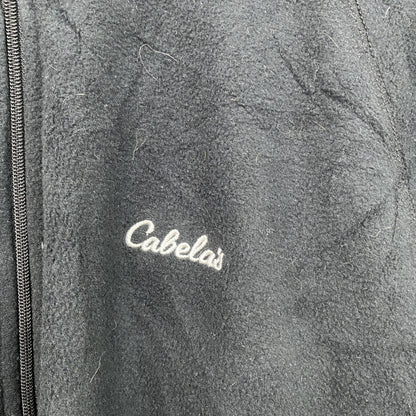 Cabela’ｓ　カベラス　フリースジャケット/ボアジャケット　フルジップ　黒　ブラック　Lサイズ