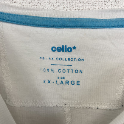 古着 used　celio　半袖プリントTシャツ　シングルステッチ　アリゾナ　カジュアル　クルーネック　レトロ　白　XXLサイズ