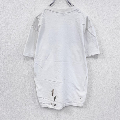 00s　GILDAN　ギルダン　半袖プリントTシャツ　TRIMPELL　ヴィンテージ　白　ホワイト　Mサイズ