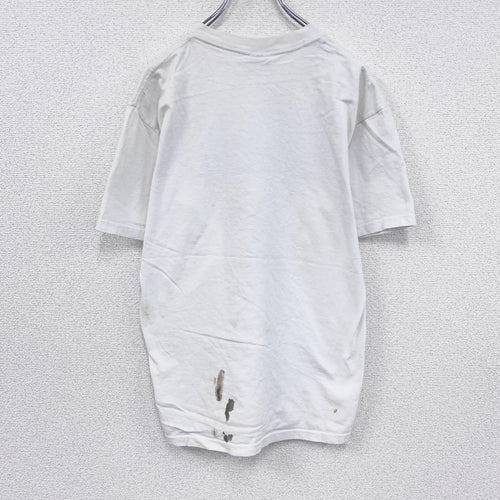 00s　GILDAN　ギルダン　半袖プリントTシャツ　TRIMPELL　ヴィンテージ　白　ホワイト　Mサイズ