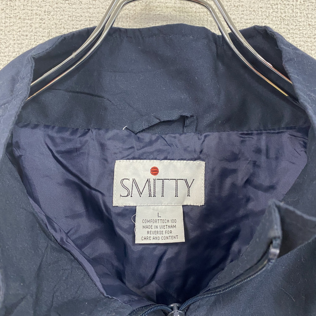 90s～　SMITTY　ハーフジッププルオーバージャケット　ヴィンテージ　紺　ネイビー　Lサイズ