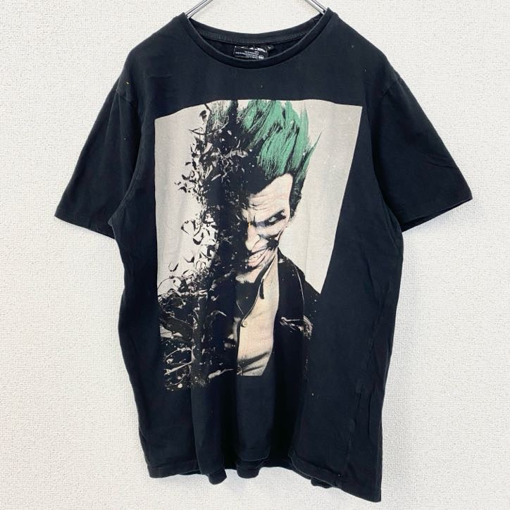 古着 used　BATMAN　バットマン　半袖ムービープリントTシャツ　ジョーカー　JOKER　オフィシャル　黒　Lサイズ