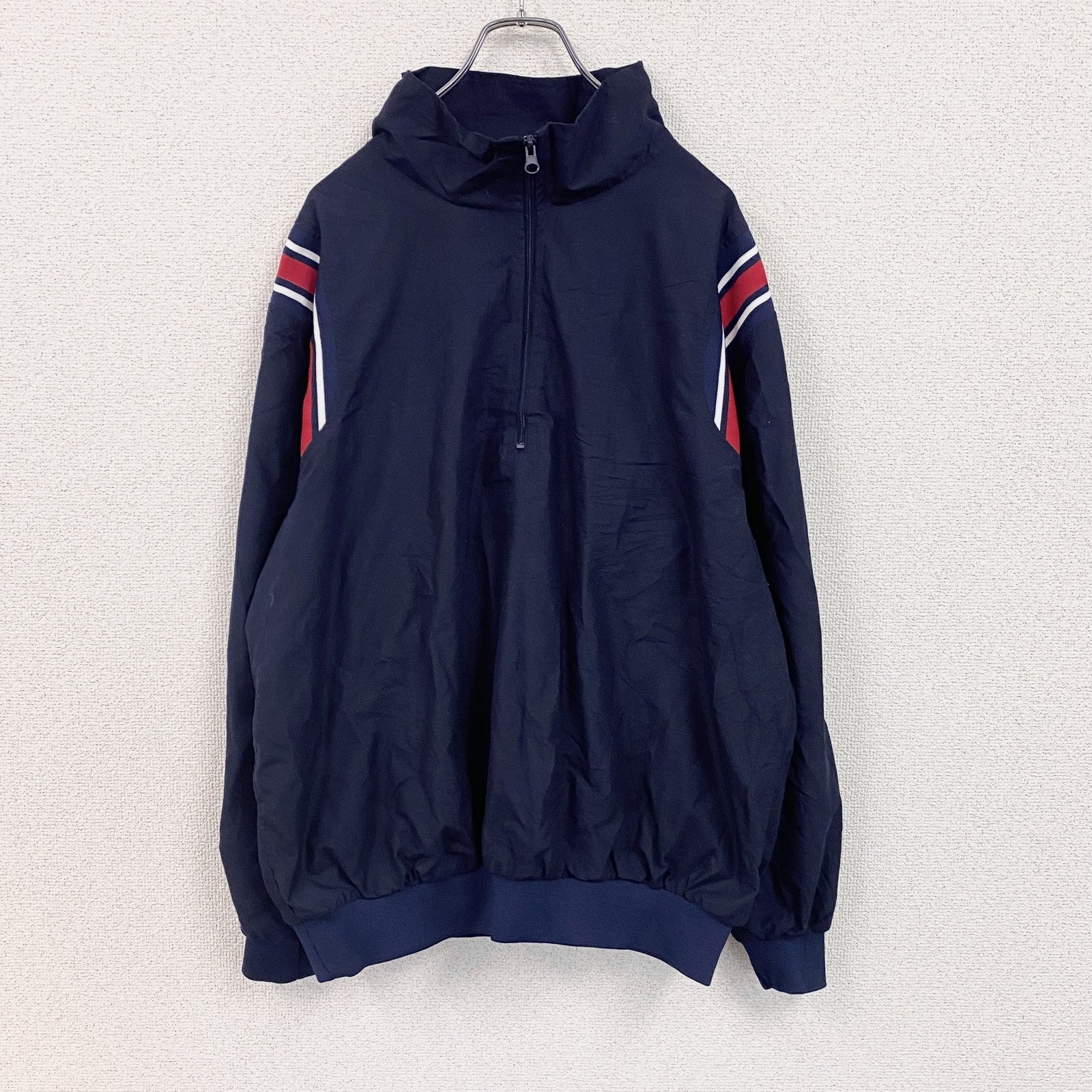 90s～　SMITTY　ハーフジッププルオーバージャケット　ヴィンテージ　紺　ネイビー　Lサイズ