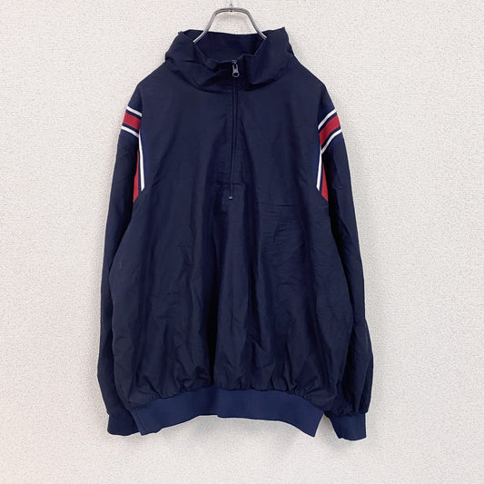 90s～　SMITTY　ハーフジッププルオーバージャケット　ヴィンテージ　紺　ネイビー　Lサイズ