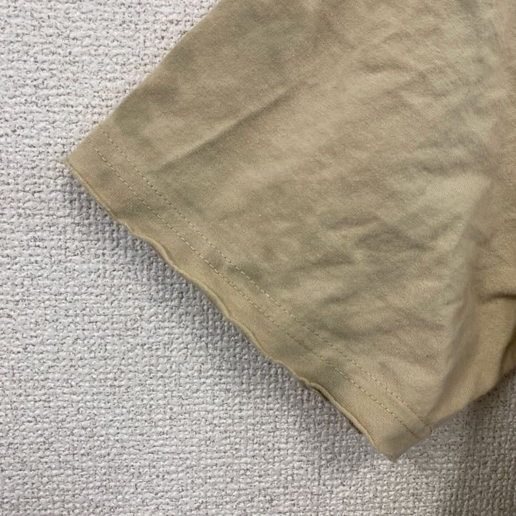 yd.　半袖プリントTシャツ　ブラックレター　ドラゴン　両面プリント　タイダイ柄　茶色　ブラウン　XLサイズ