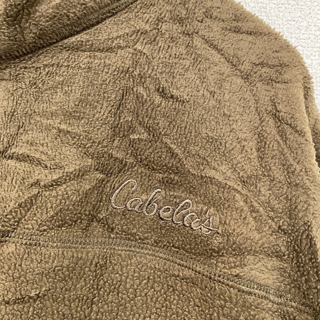 Cabela’ｓ　カベラス　フリースジャケット/ボアジャケット　フルジップ　茶色　ブラウン　Lサイズ