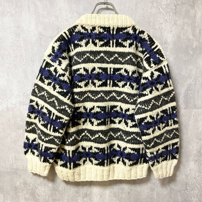 ～90s　ARTH RAGZ　アースラグズ　総柄ウールニットセーター　ヴィンテージ　秋冬服