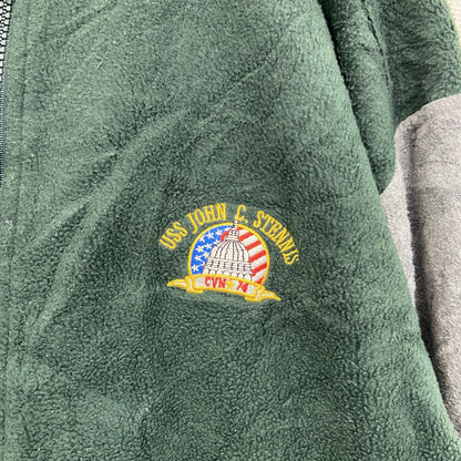 Tri Mountain　フルジップフリーススタジャン　緑　グリーン　Lサイズ
