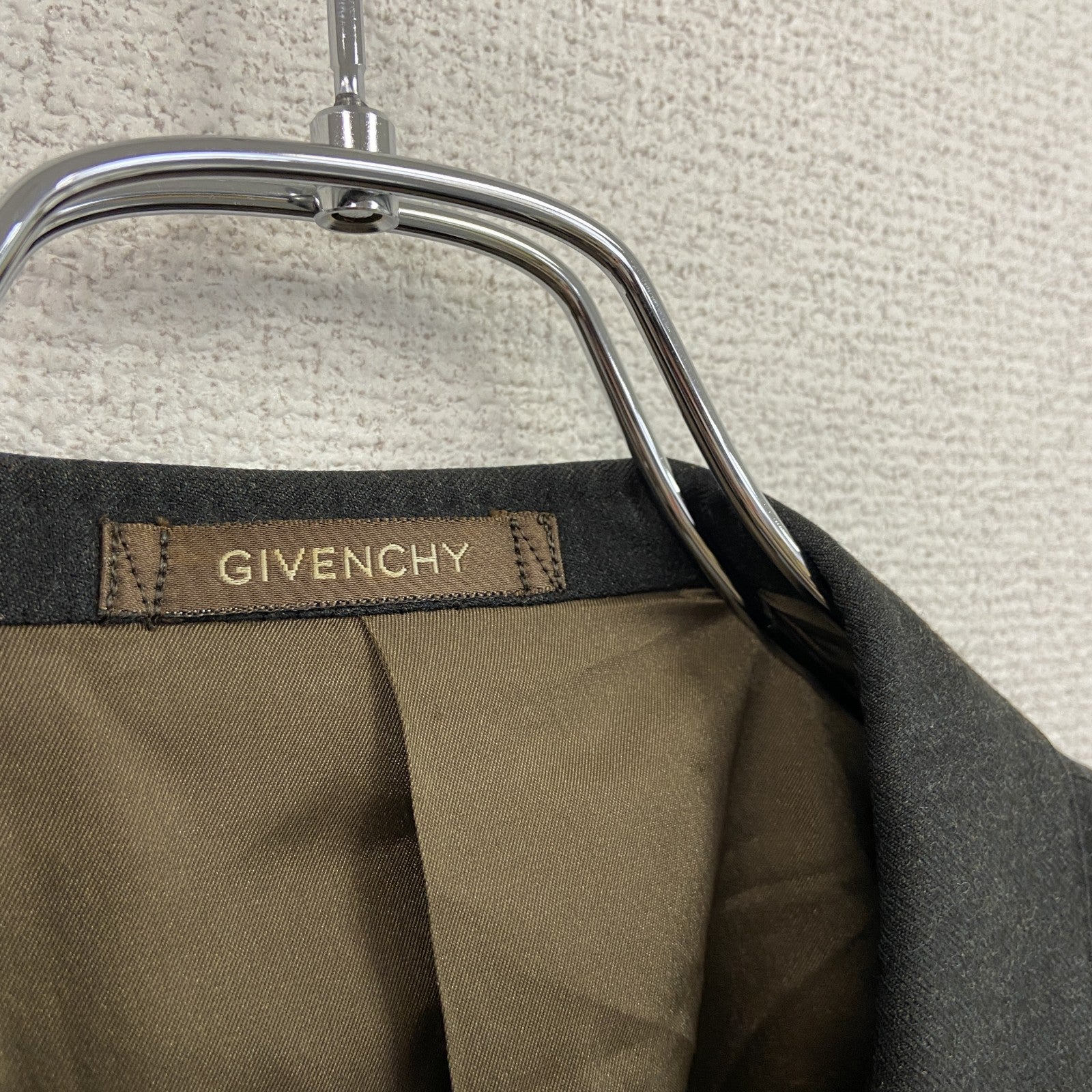 GIVENCHY　ジバンシー　カシミヤ混ウールテーラードジャケット　ブレザー　茶色　ブラウン