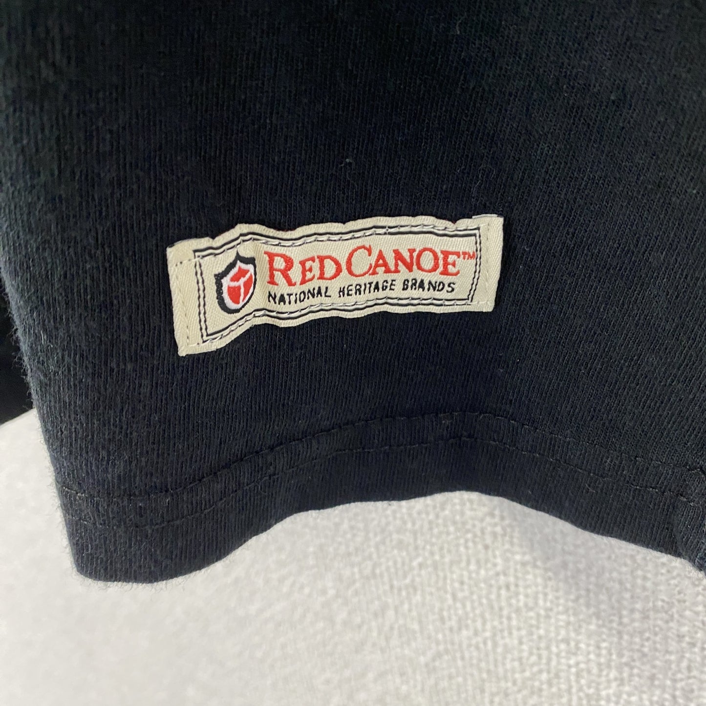 古着 used　RED CANOE　レッドカヌー　半袖プリントTシャツ　レトロ　クルーネック　カナダ　黒　ブラック　Lサイズ