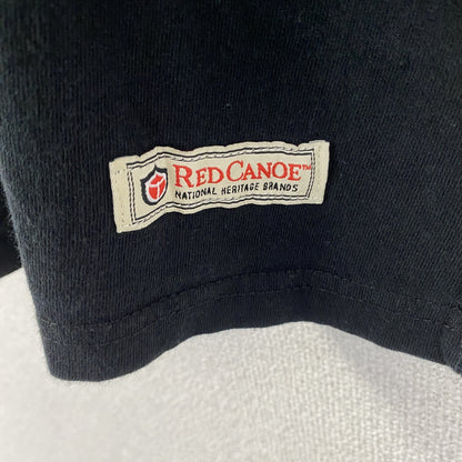 古着 used　RED CANOE　レッドカヌー　半袖プリントTシャツ　レトロ　クルーネック　カナダ　黒　ブラック　Lサイズ