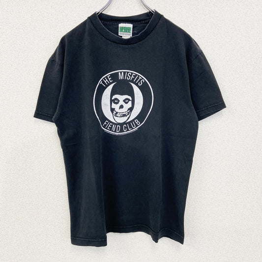 古着 used　00s　CINDER BLOCK　半袖バンドプリントTシャツ　MISFITS　Fiend Club　黒　Mサイズ