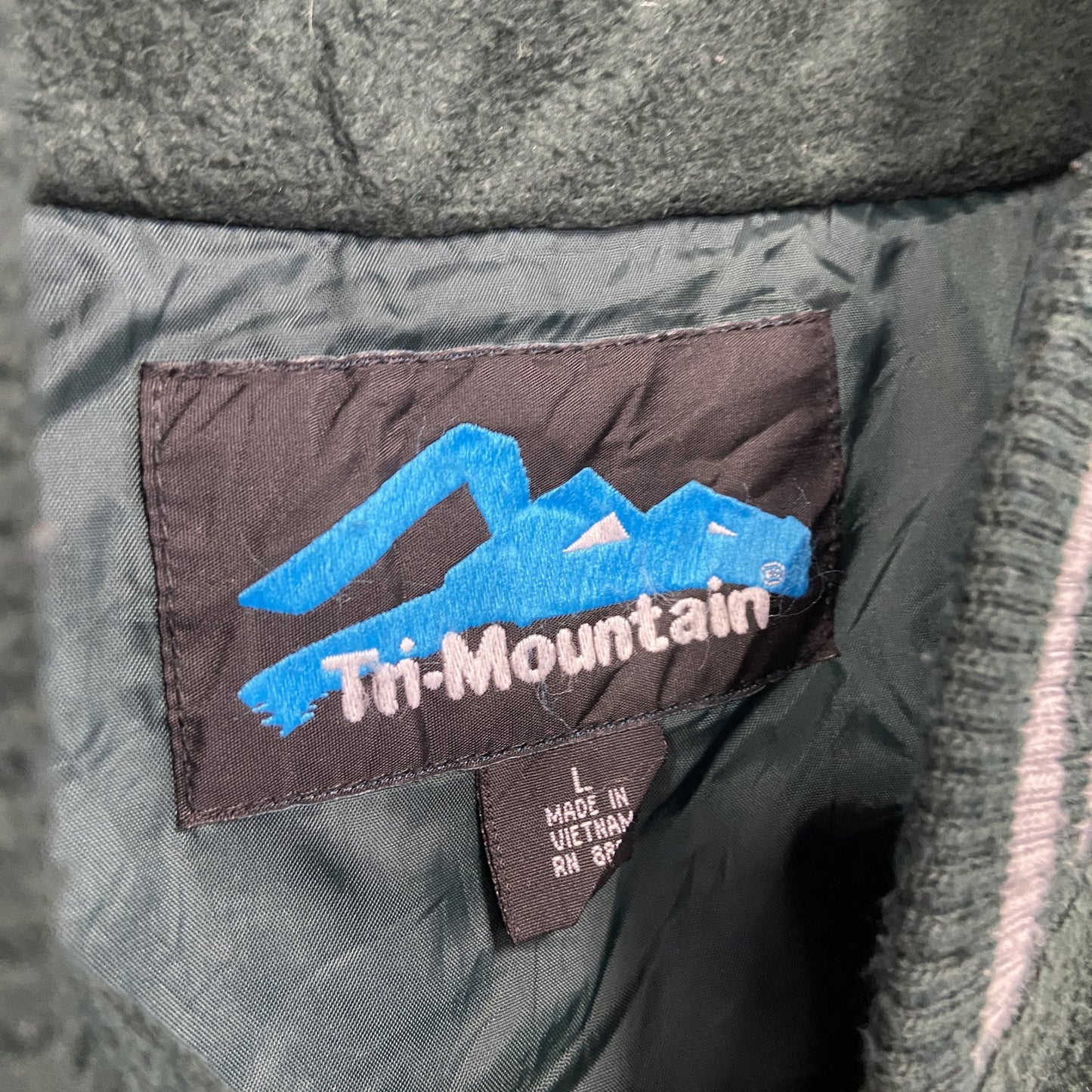 Tri Mountain　フルジップフリーススタジャン　緑　グリーン　Lサイズ