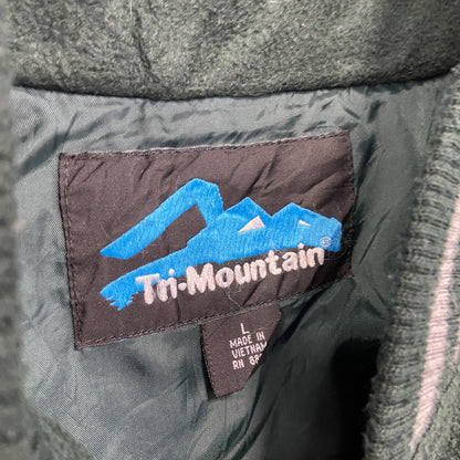 Tri Mountain　フルジップフリーススタジャン　緑　グリーン　Lサイズ