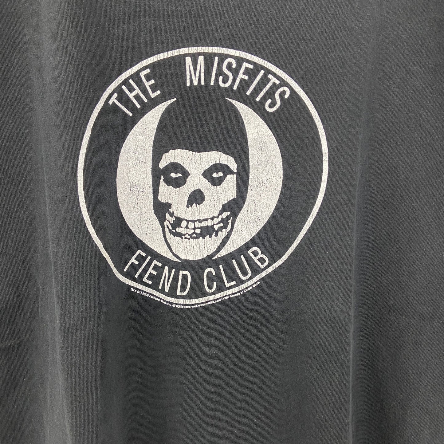 古着 used　00s　CINDER BLOCK　半袖バンドプリントTシャツ　MISFITS　Fiend Club　黒　Mサイズ