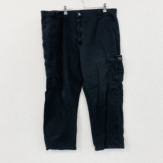 Wrangler　ラングラー　カーゴパンツ　ジップフライ　ワンポイント　黒　ブラック　W40サイズ