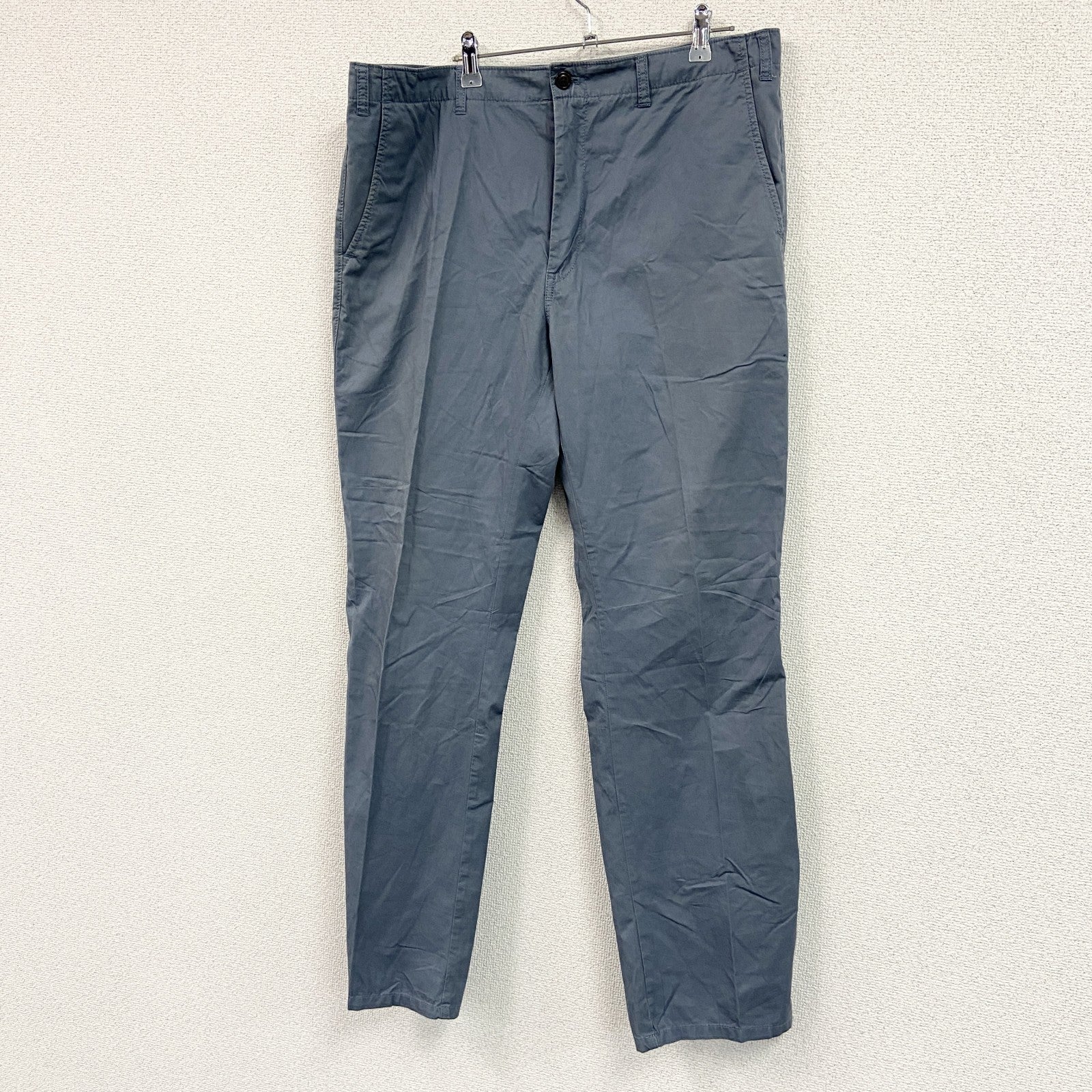 Eddie Bauer　エディーバウアー　チノパンツ　ジップフライ　紺　ネイビー　35サイズ