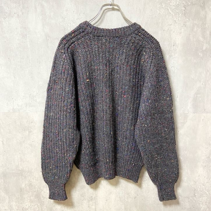～90s　SIERRA　シエラ　ウールニットセーター　マーブルネップ　ヴィンテージ　Mサイズ