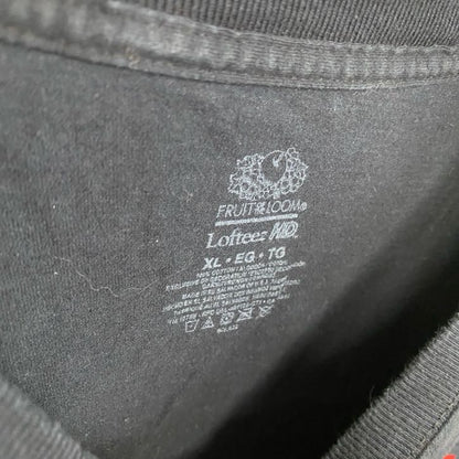 FRUIT OF THE LOOM　長袖Tシャツ/ロンT　黒　ブラック　XLサイズ