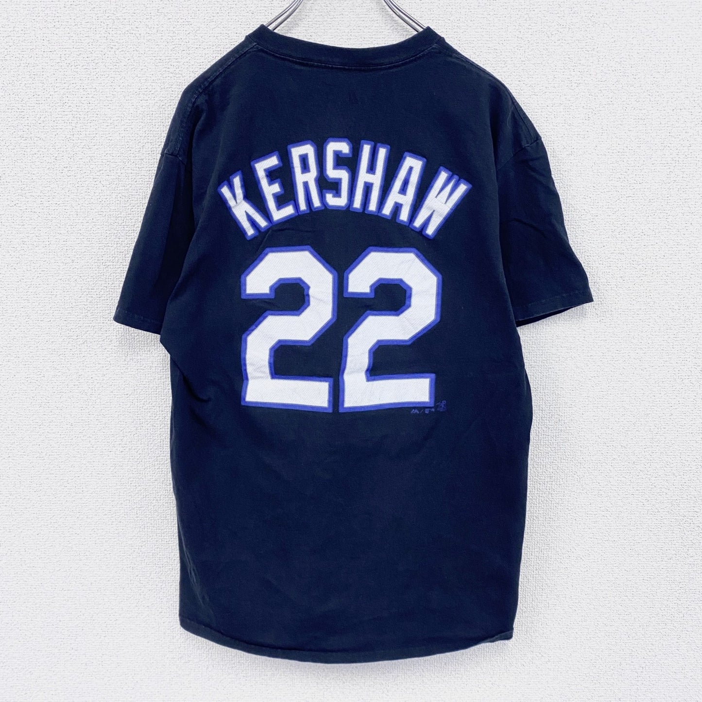 Majestic　マジェスティック　MLB　ロサンゼルスロジャース 　半袖Tシャツ　黑　ブラック　Lサイズ