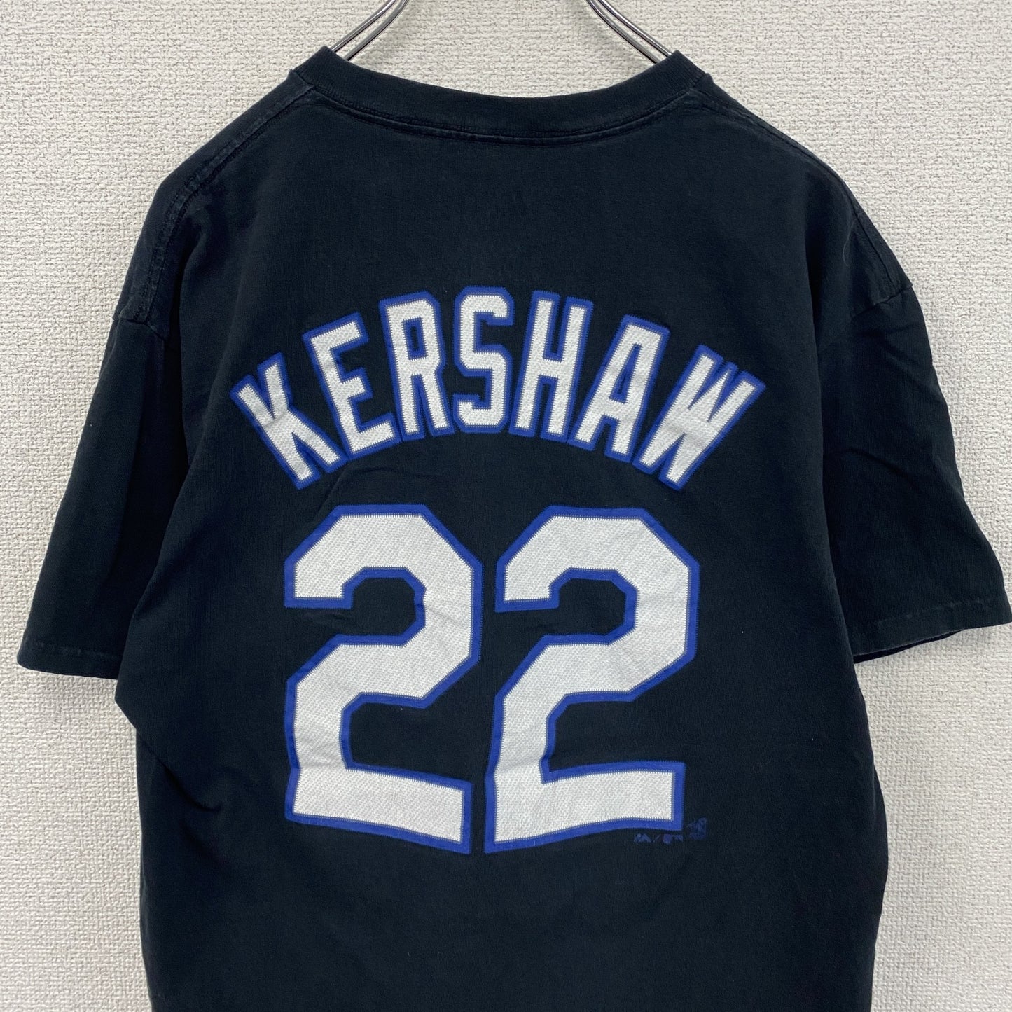 Majestic　マジェスティック　MLB　ロサンゼルスロジャース 　半袖Tシャツ　黑　ブラック　Lサイズ