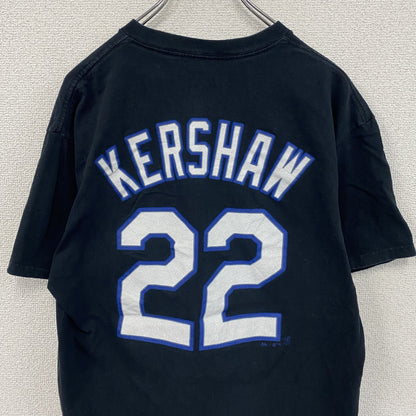 Majestic　マジェスティック　MLB　ロサンゼルスロジャース 　半袖Tシャツ　黑　ブラック　Lサイズ